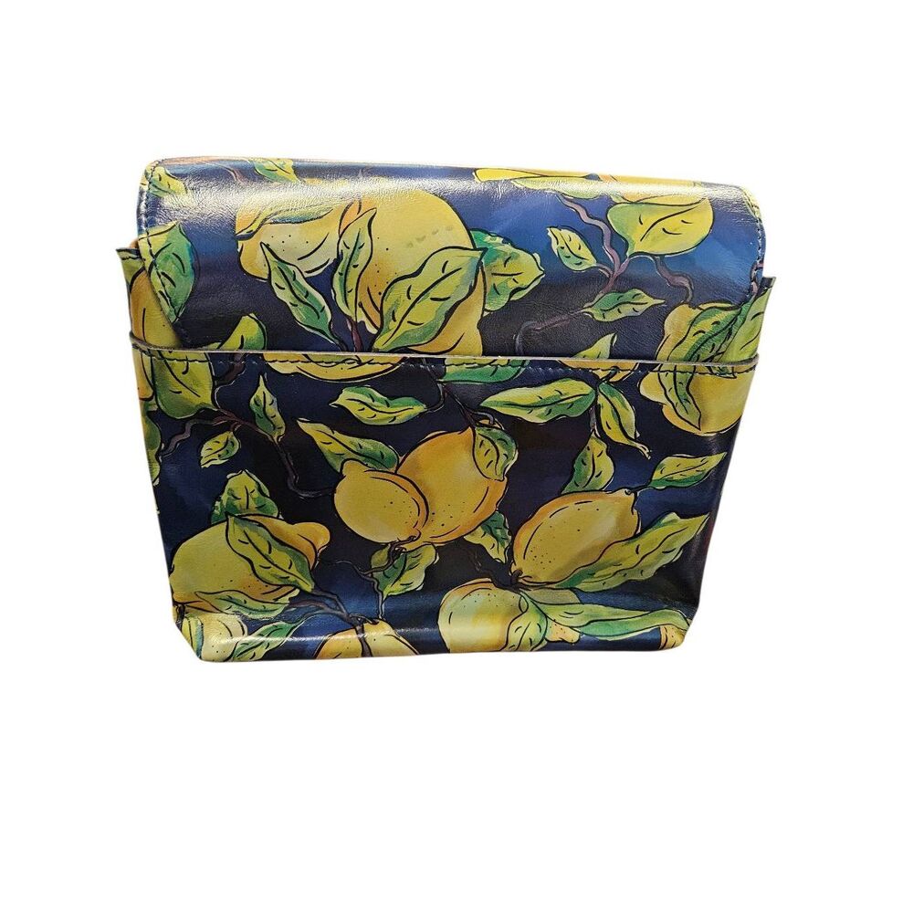 Patricia Nash Leandra Lemon Crossbody Bag Leather Limon - Picture 4 of 11